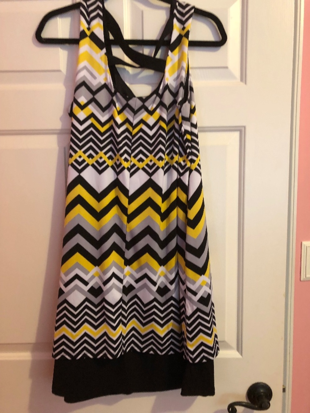 Notations Black and Yellow Ladies Dress Size Large